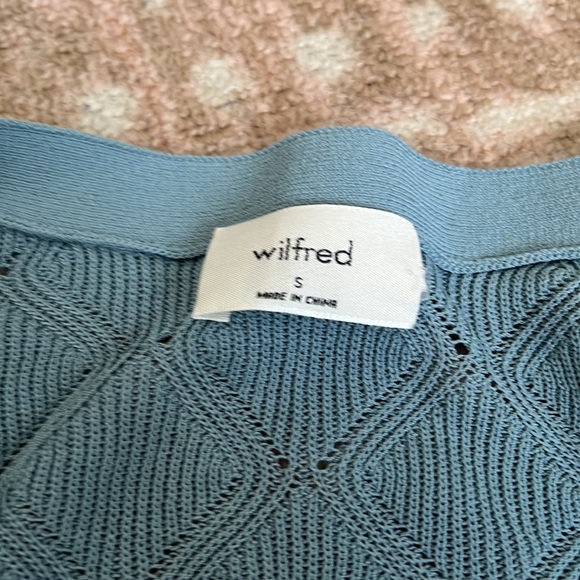 Wilfred dainty cardigan blue sz s in sage stone - Picture 5 of 7